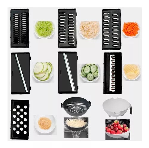 Miniatura 4 de Rallador Picador 9 En 1 Escurridor